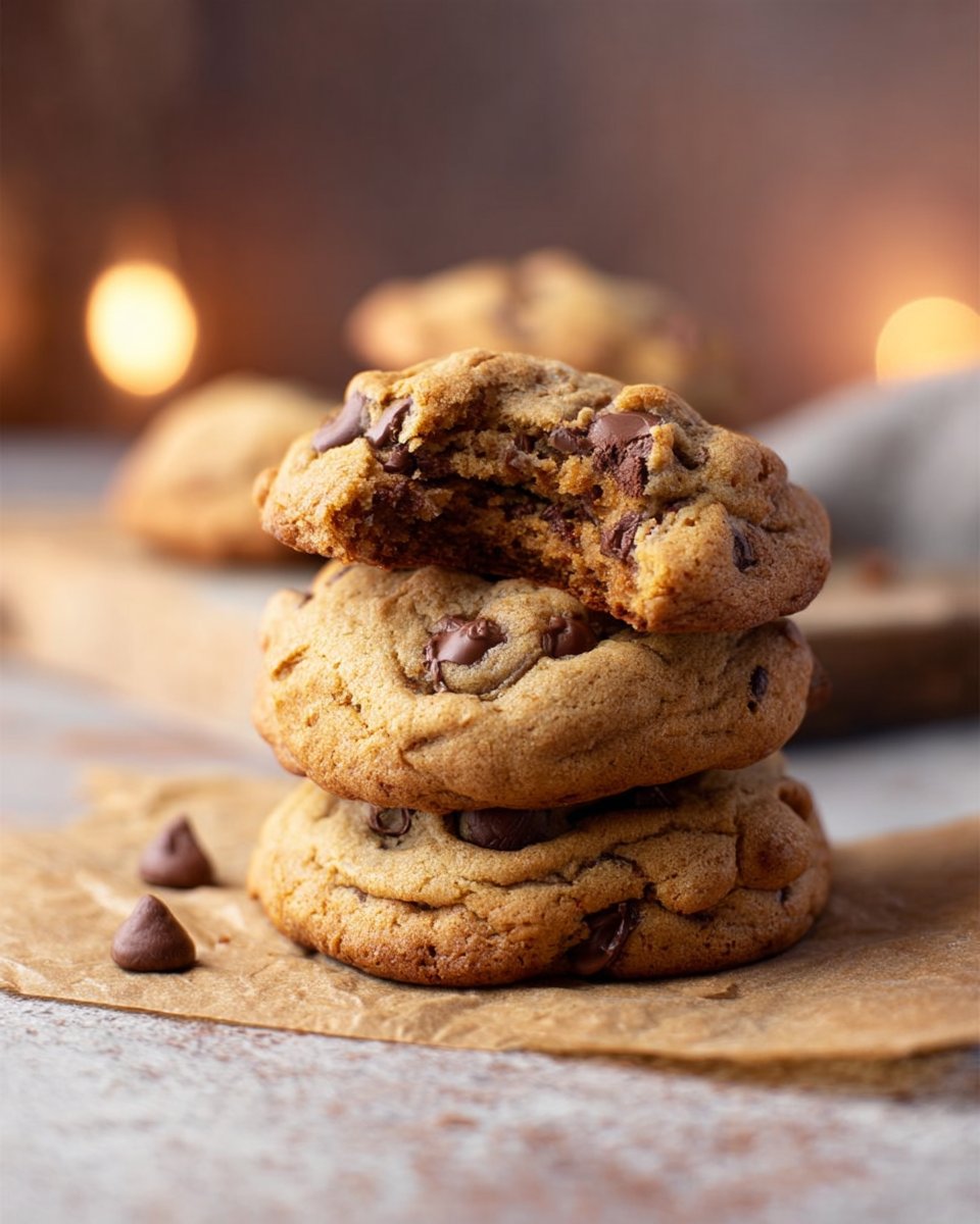 Thick Chocolate Chip Cookies