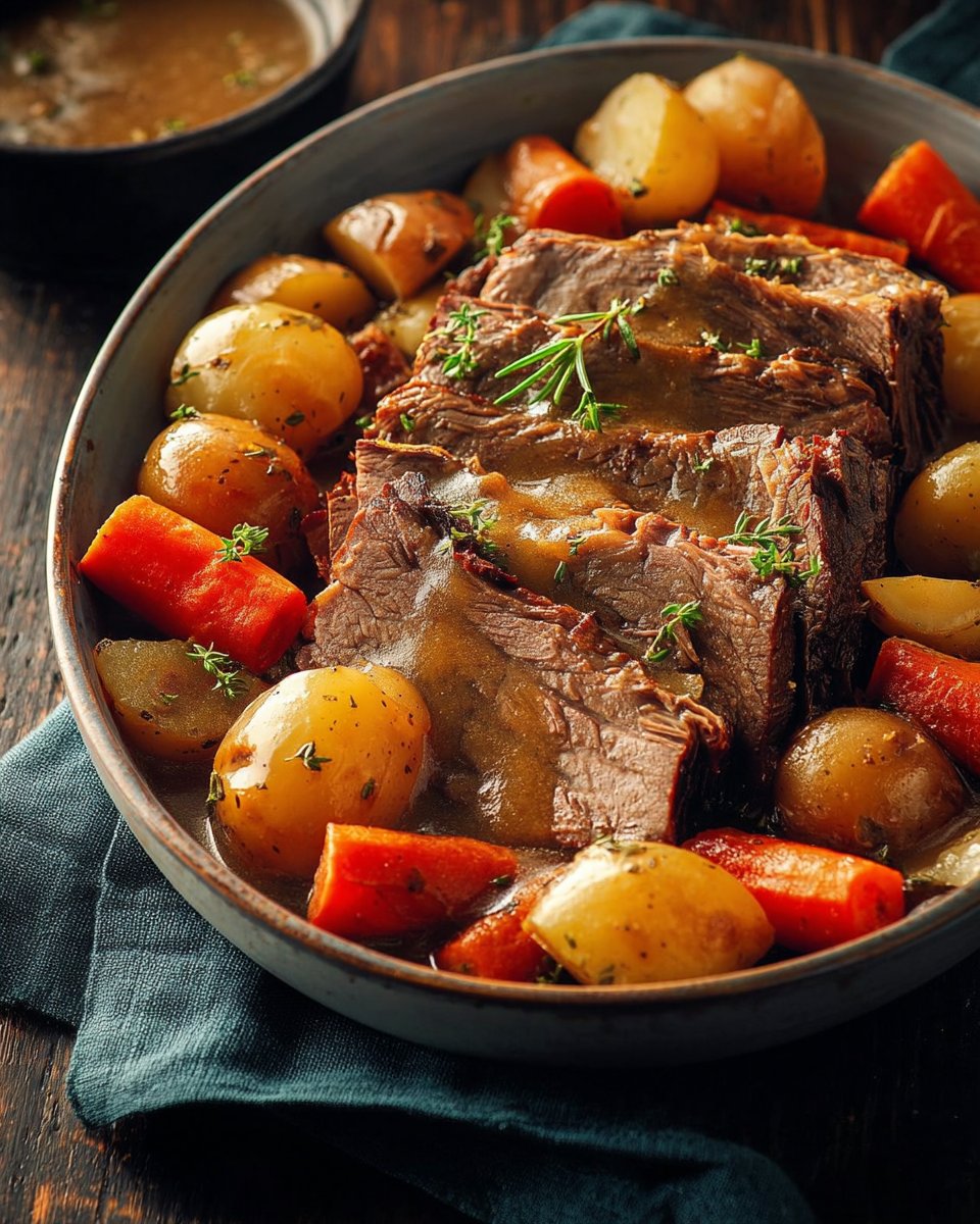 Slow Cooker Beef Roast with Vegetables