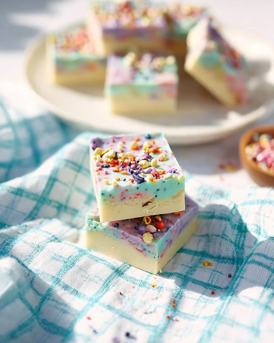 Easy Easter Swirled Fudge