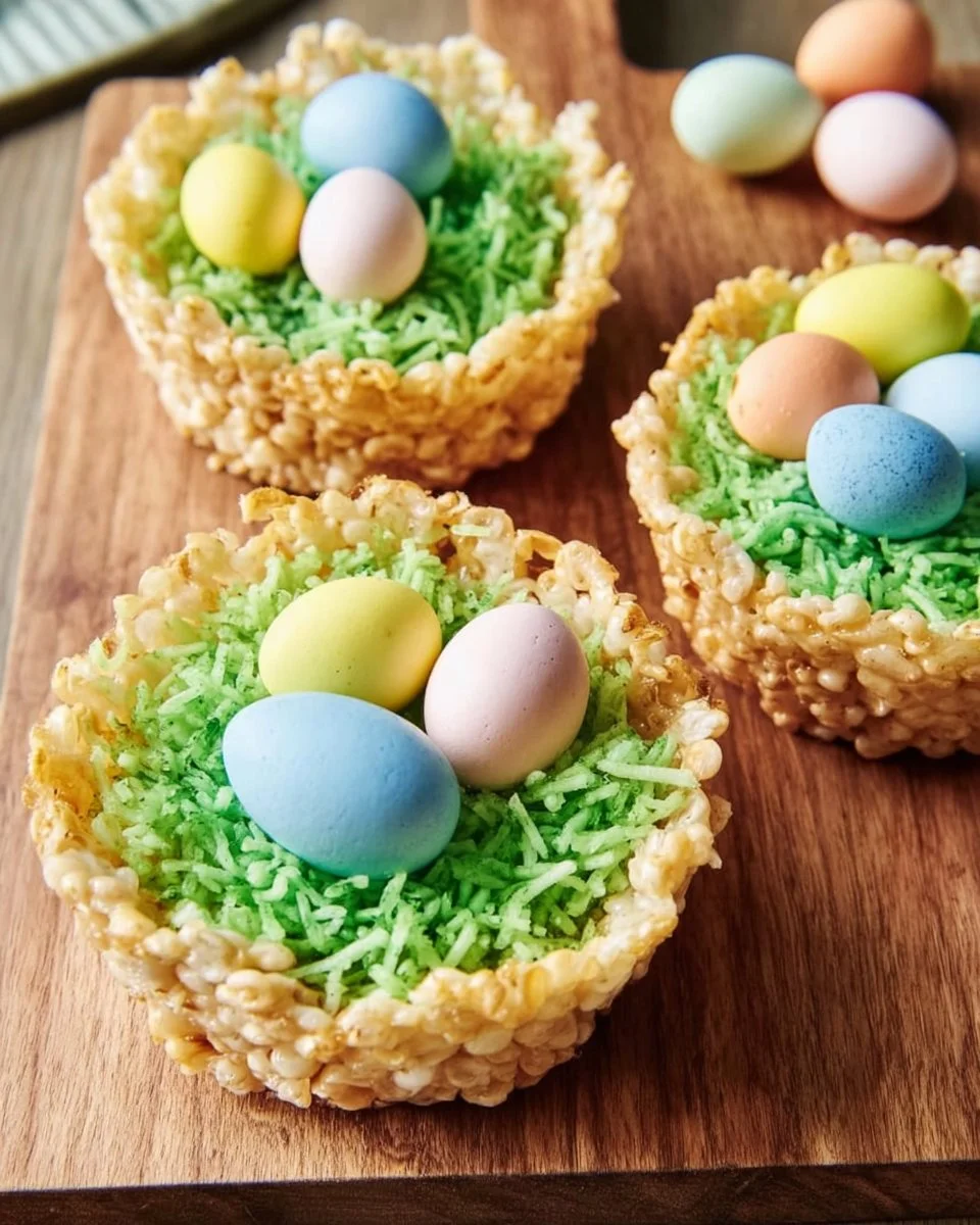 Easy Rice Krispie Baskets