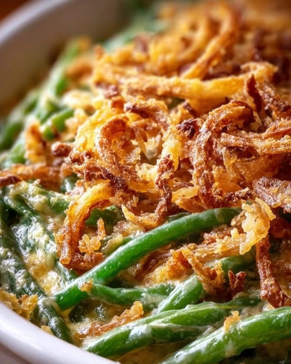 Irresistible Campbell's Green Bean Casserole
