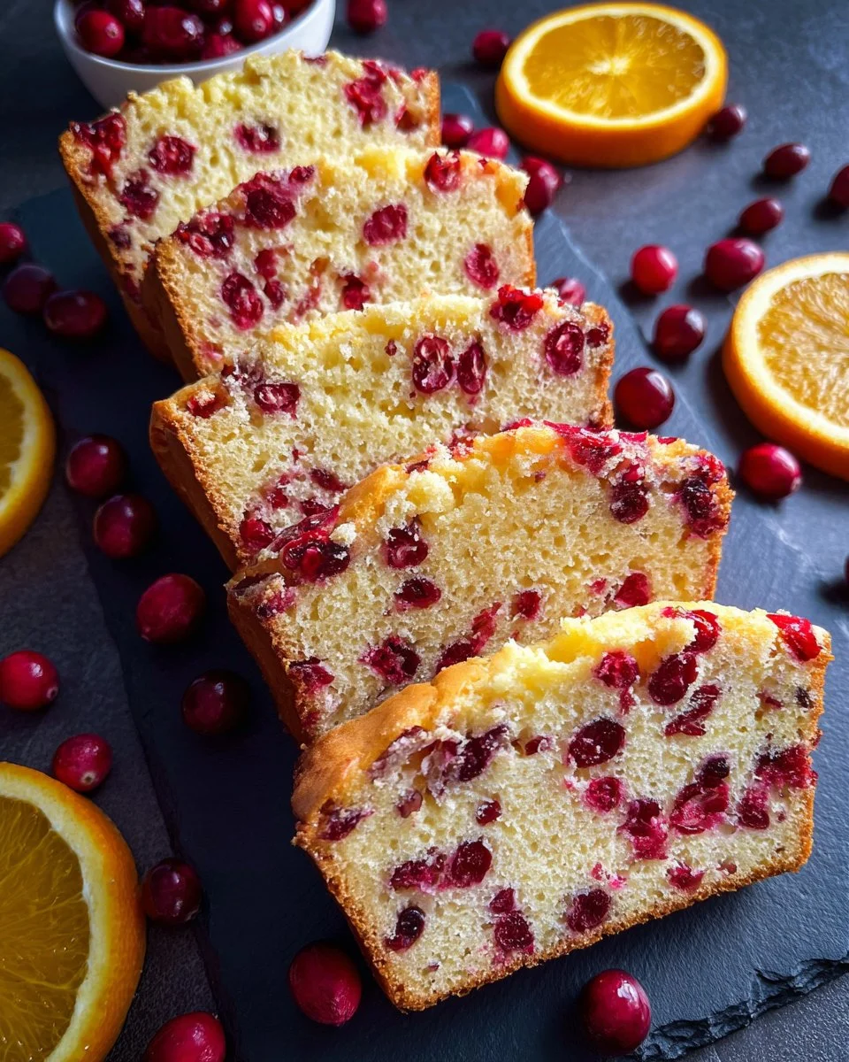 Cranberry Orange Quick Bread fresh out of the oven.