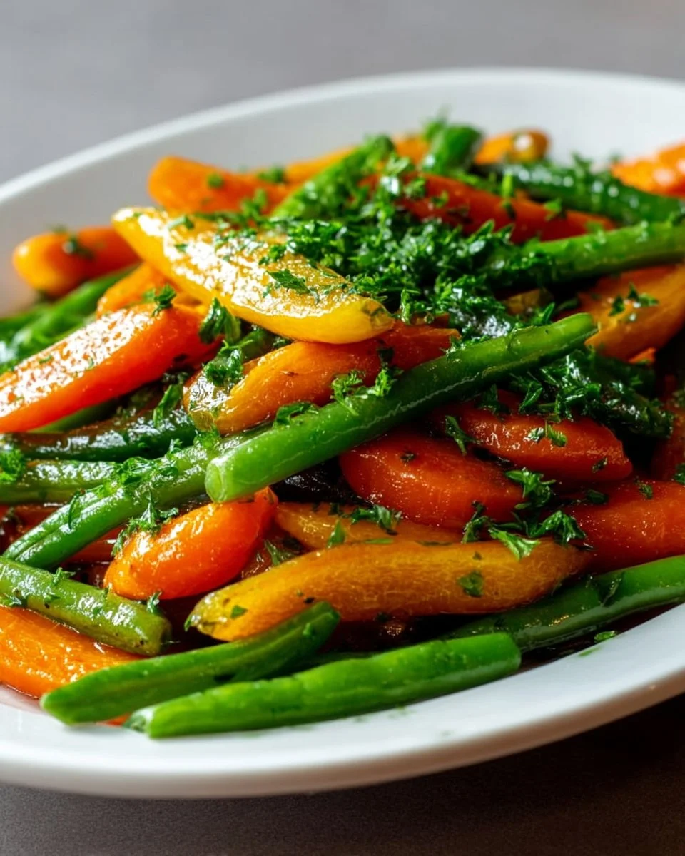 Honey Glazed Carrots & Green Beans