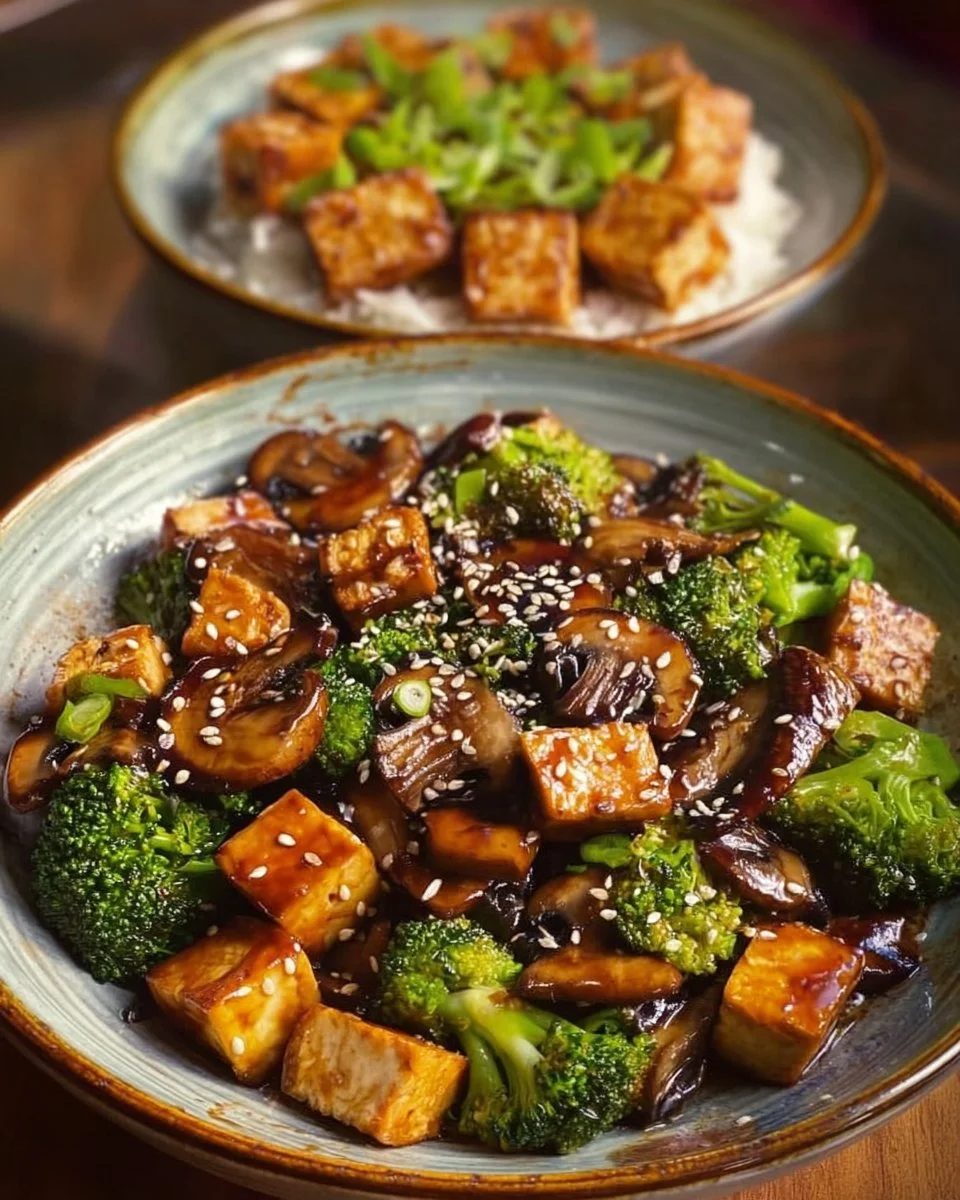 Mushroom and Tofu Stir-Fry