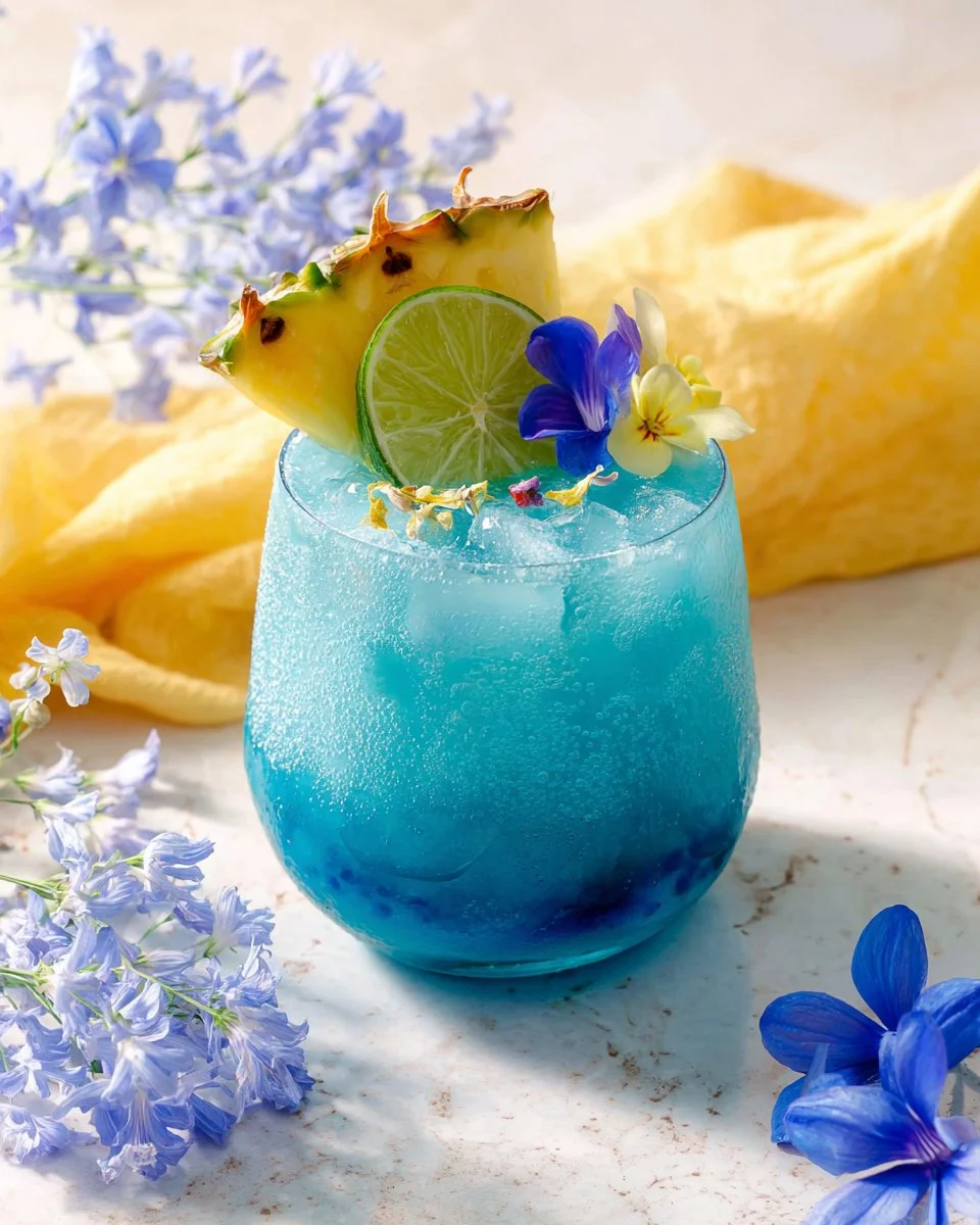 Blue Hawaii Mocktail Classic Version