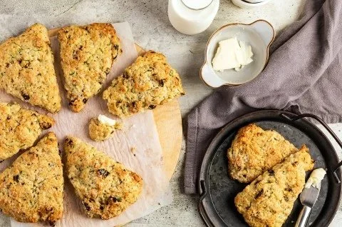 Cherry Zucchini Scones