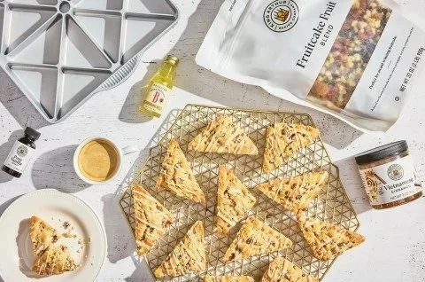 Fruitcake Scones Recipe | King Arthur Baking