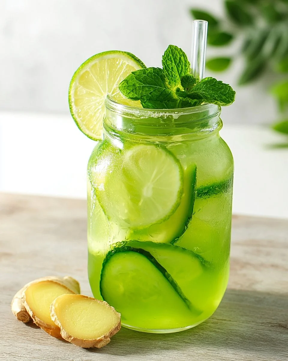Ginger Cucumber Sparkler