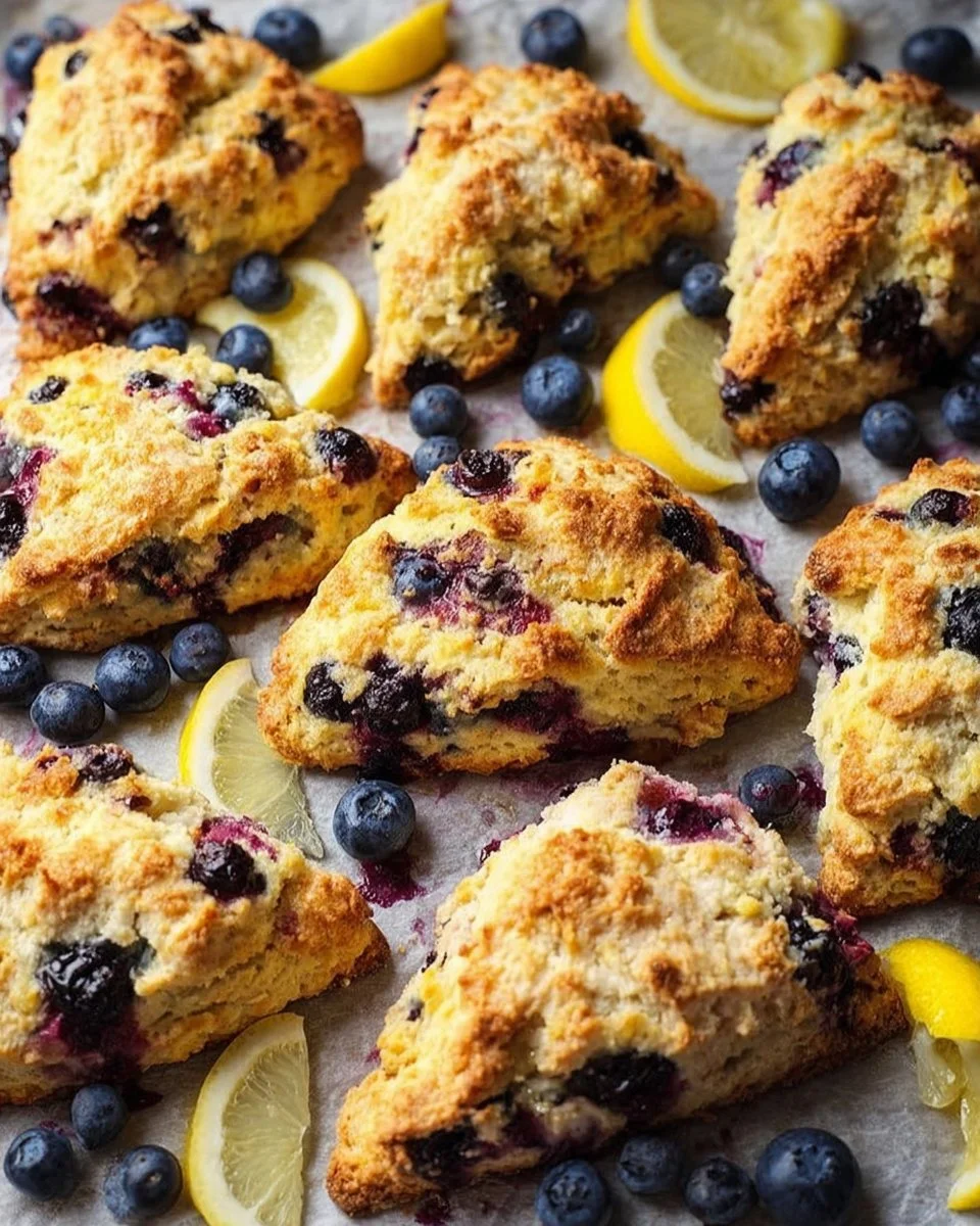 Lemon Blueberry Scones