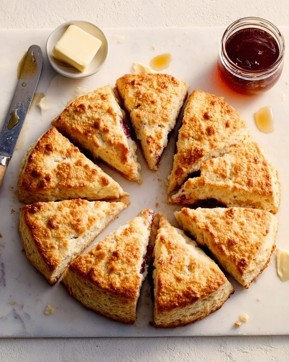 Raspberry Cream Cheese Scones