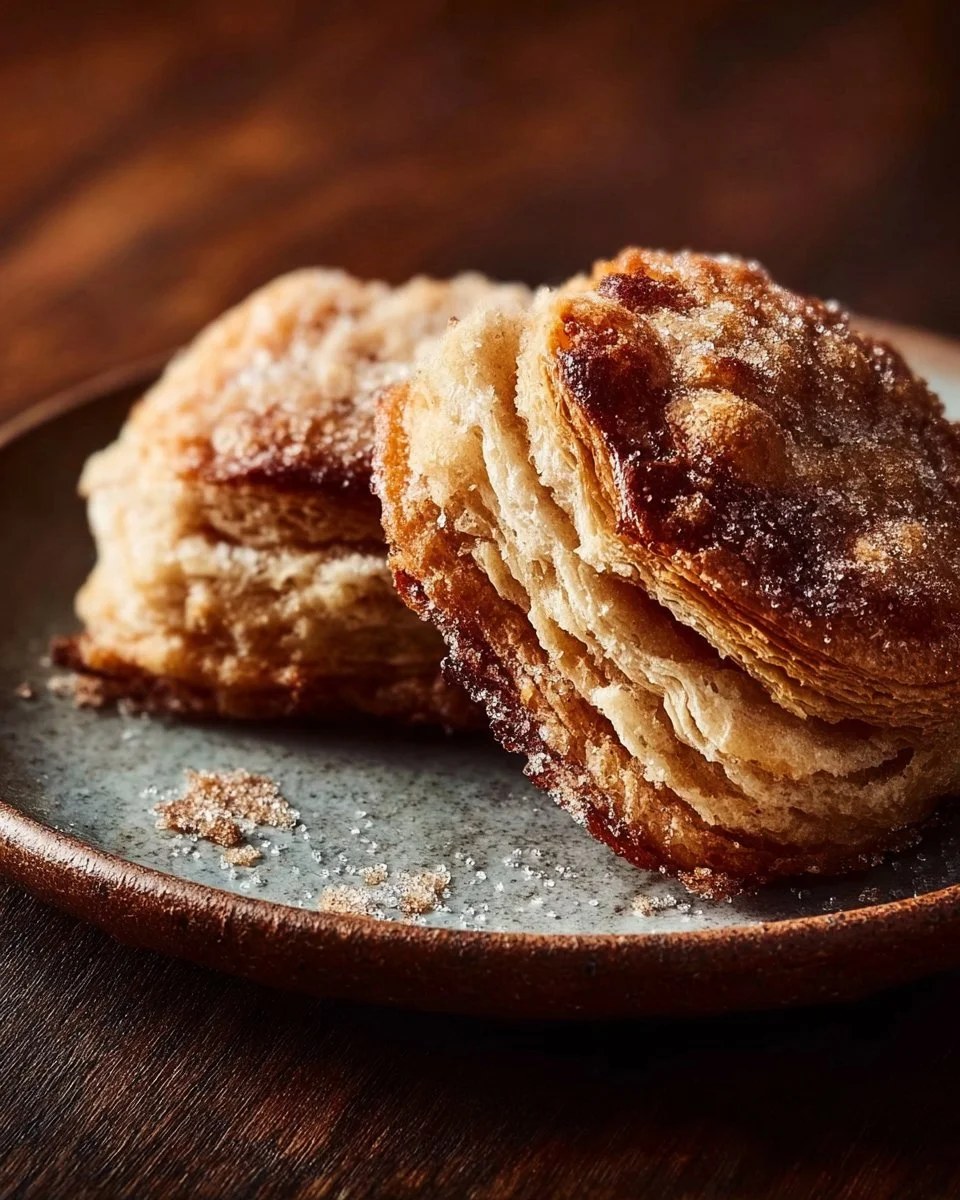 Tender cornmeal scones served with fig jam on a wooden table