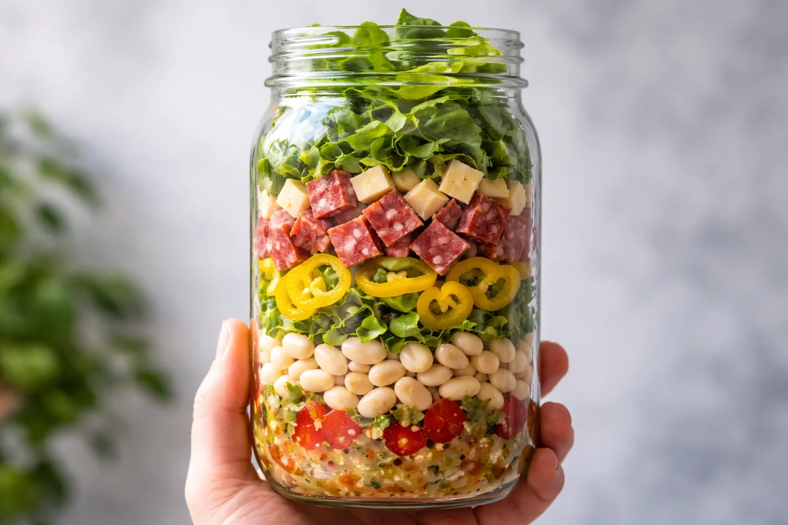 Viral TikTok Noodle Jar Lunch Meal Prep